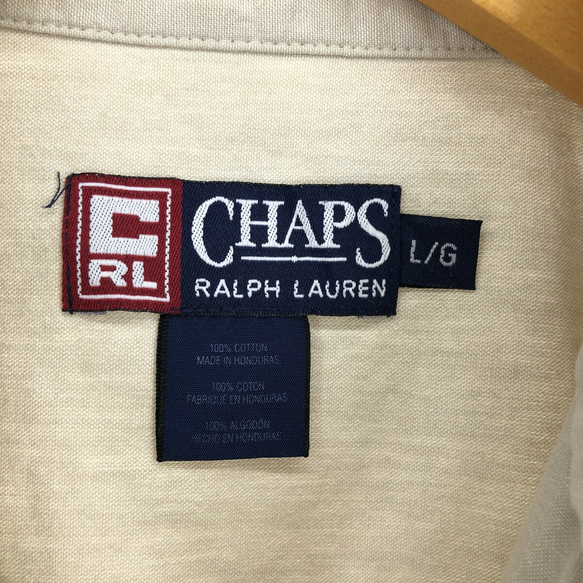 古着 90'S ラルフローレン Ralph Lauren CHAPS チャップス 半袖 ボタンダウンシャツ メンズL ヴィンテージ /eaa460892 【中古】 【240621】