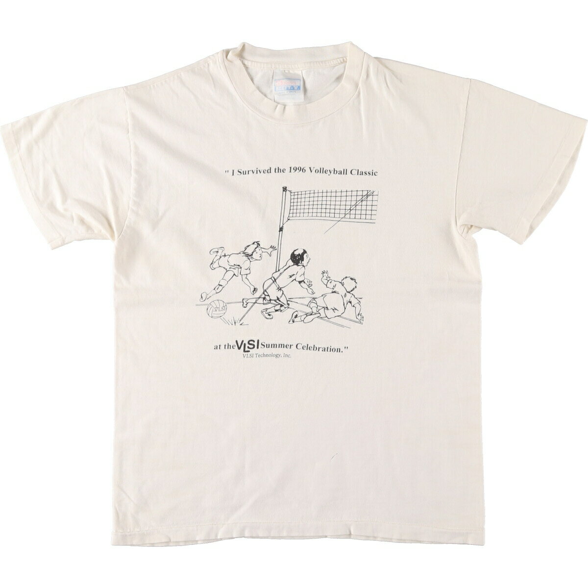 商品詳細 ブランド・Hanes・ヘインズ・ 特徴・クルーネック(丸首)・半袖・ヴィンテージ・シングルステッチ・ モデル/形状・プリントTシャツ・ 素材・コットン:100%・ 色・ホワイト系 白色・ 柄・プリント・ 生産国・不明・ 年代・90年代・ サイズ・表記サイズ:M・着丈:63cm・身幅:48.5cm・肩幅:45cm・袖丈:18cm・ コンディション・C・ カテゴリ・メンズ・トップス・Tシャツ・グラフィックTシャツ・ 商品番号・eaa461207・ 取扱店・ネットショップ・ スタッフコメントHanes プリントTシャツ / 商品番号 eaa461207 USEDですので使用感などございますが、まだまだご愛用していただけます。 古着という事をご理解の上ご注文よろしくお願いします。 【状態追記】 ●前、左肩・両脇・腹部に汚れ ●前、腹部に破れ ●後、襟・肩に破れ ●後、両脇・腰・裾に汚れ ●内側、両脇・裾に汚れ※状態は当社独自の基準です。 表記サイズ着丈身幅肩幅袖丈 M(※着用感、表記サイズは目安です。)63cm48.5cm45cm18cm ※測定値の若干の誤差はご了承下さい。サイズガイドはこちら ブランドHanesヘインズ 特徴クルーネック(丸首) / 半袖 / ヴィンテージ / シングルステッチ モデル/形状プリントTシャツ 素材コットン:100% 色ホワイト系 白色 柄プリント 生産国不明 年代90年代 カテゴリグラフィックTシャツ 商品番号eaa461207 取扱店ネットショップ 　　 ヘインズの他の商品を見るグラフィックTシャツの他の商品を見る