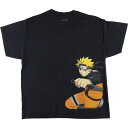 古着 NARUTO ナルト疾風伝 うずまきナルト アニメ キャラクタープリントTシャツ メンズL /eaa461637 【中古】 【240624】 【SS2506_30】