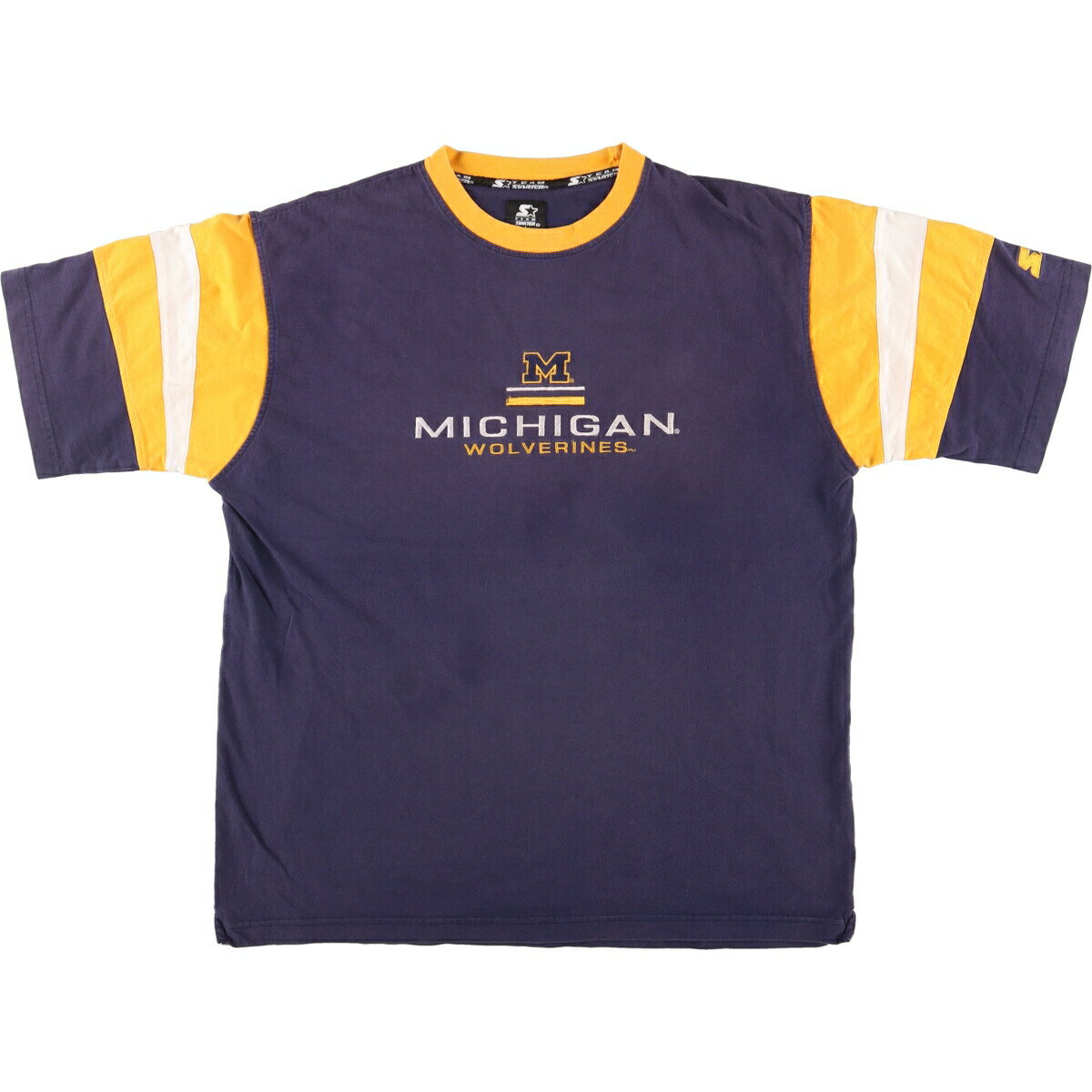 古着 スターター Starter MICHIGAN ミシガン州大学 カレッジTシャツ メンズL /eaa461689 【中古】 【240623】 【SS2506_30】