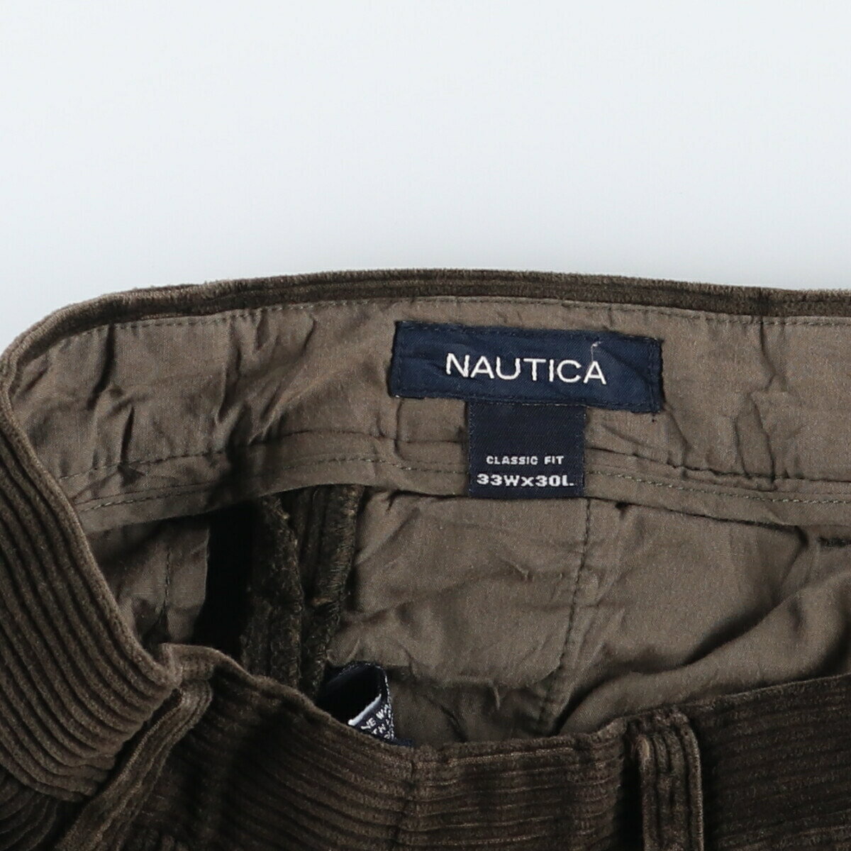 古着 ノーティカ NAUTICA CLASSIC FIT ツータック コーデュロイパンツ メンズw33相当 /eaa462117 【中古】 【250102】