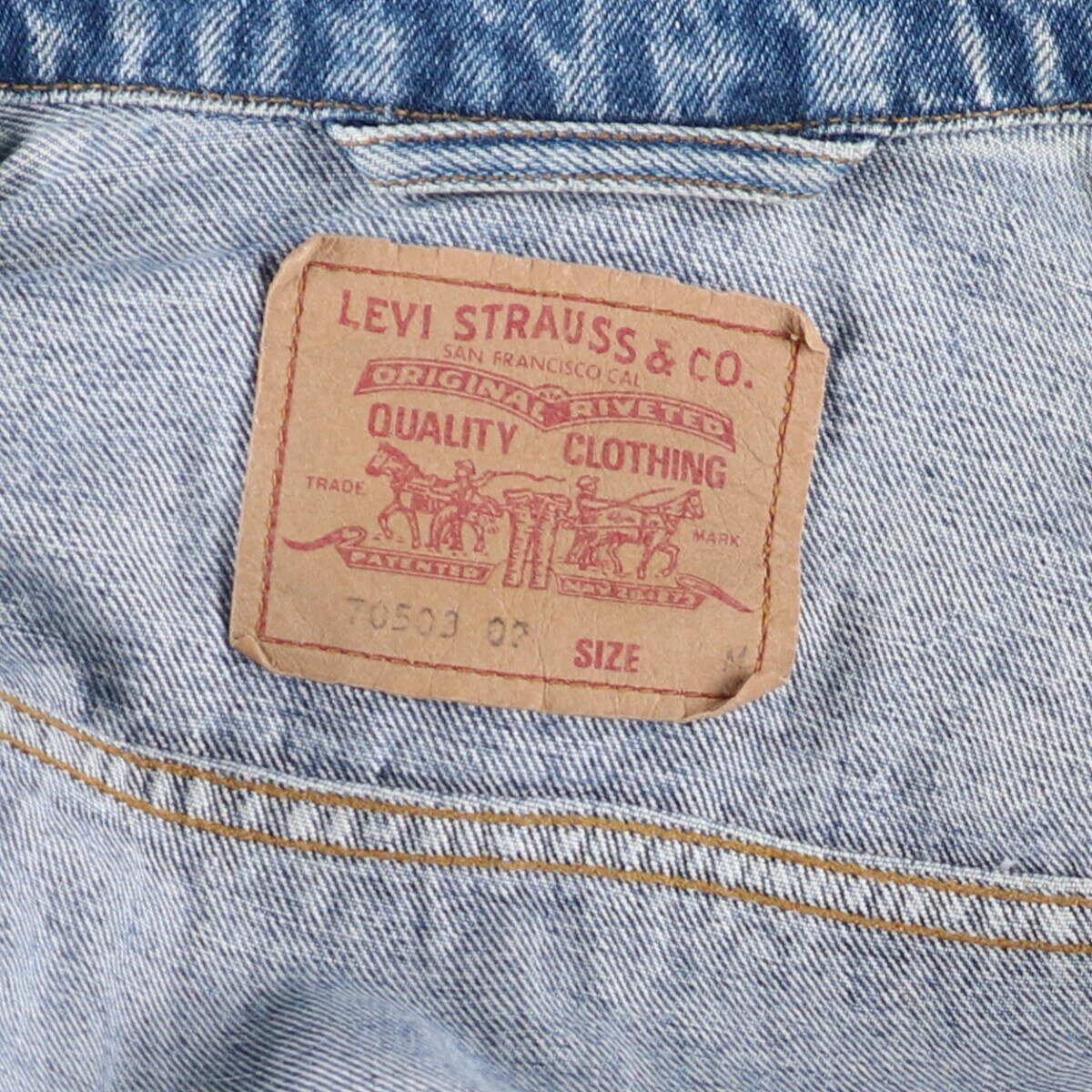 古着 90'S リーバイス Levi's 70503-02 ユーロモデル デニムジャケット Gジャン メンズM相当 ヴィンテージ /eaa462267 【中古】 【250113】