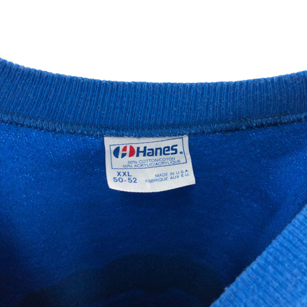 古着 80'S ヘインズ Hanes 青タグ プリントスウェットシャツ トレーナー USA製 メンズXXL相当 ヴィンテージ /eaa462483 【中古】 【250112】