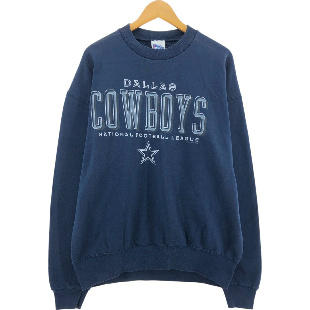 古着 90'S PRO PLAYER NFL DALLAS COWBOYS ダラスカウボーイズ プリントスウェットシャツ トレーナー USA製 メンズXL相当 ヴィンテージ /eaa462513 【中古】 【250112】