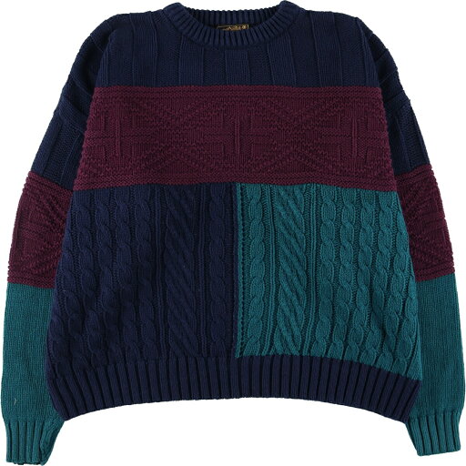 古着 90'S エディーバウアー Eddie Bauer 黒タグ ケーブル編み クレイジーパターン 総柄 コットンニットセーター USA製 メンズXL相当 ヴィンテージ /eaa463223 【中古】 【241202】 古着 90'S エディーバウアー Eddie Bauer 黒タグ ケーブル編み クレイジーパターン 総柄 コットンニットセーター USA製 メンズXL相当 ヴィンテージ /eaa463223 【中古】 【241202】