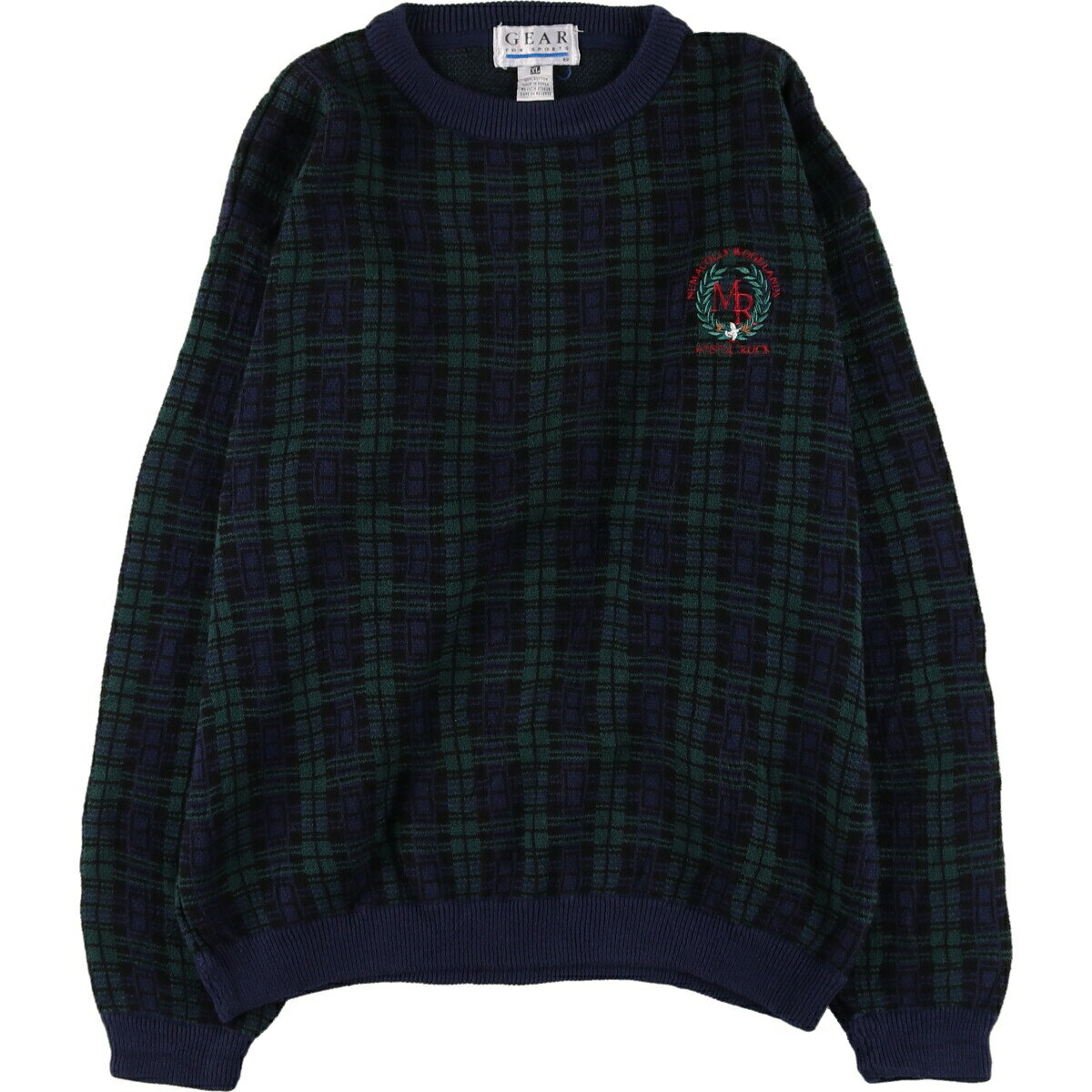 古着 GEAR FOR SPORTS 総柄 コットンニットセーター メンズXL相当 /eaa463386 【中古】 【240817】 【SS2509_30】