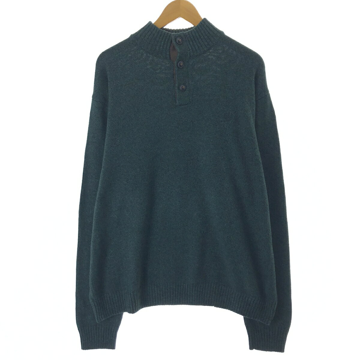 古着 チャップス CHAPS ハイネック コットンニットハーフボタンセーター メンズXXL相当 /eaa463565 【中古】 【240805】 【SS2509...