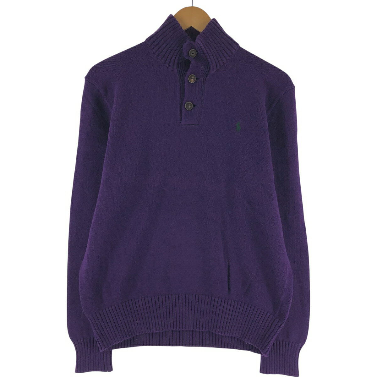 古着 ラルフローレン Ralph Lauren POLO by Ralph Lauren コットンニットハーフボタンセーター メンズM相当 /eaa463723 【中古】 【250330】