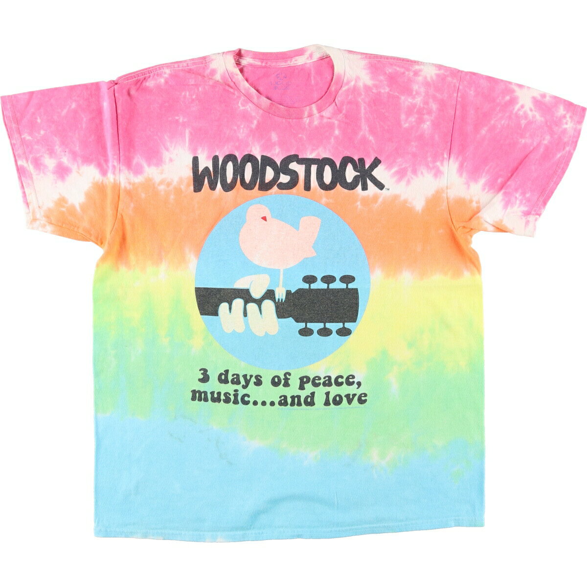 古着 リキッドブルー LIQUID BLUE WOODSTOCK ウッドストックフェスティバル タイダイ柄 バンドTシャツ バンT メンズL相当 /eaa464398 【中古】 【240706】 【SS2506_30】