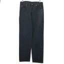 古着 ラングラー Wrangler RELAXED FIT ブラックデニム ストレートデニムパンツ メンズw36 /eaa464721 【中古】 【240625】 【SS2506_30】