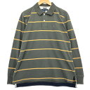 古着 トミーヒルフィガー TOMMY HILFIGER SLIM FIT 長袖 ボーダー ポロシャツ メンズL相当 /eaa465974 【中古】 【240712】(4)