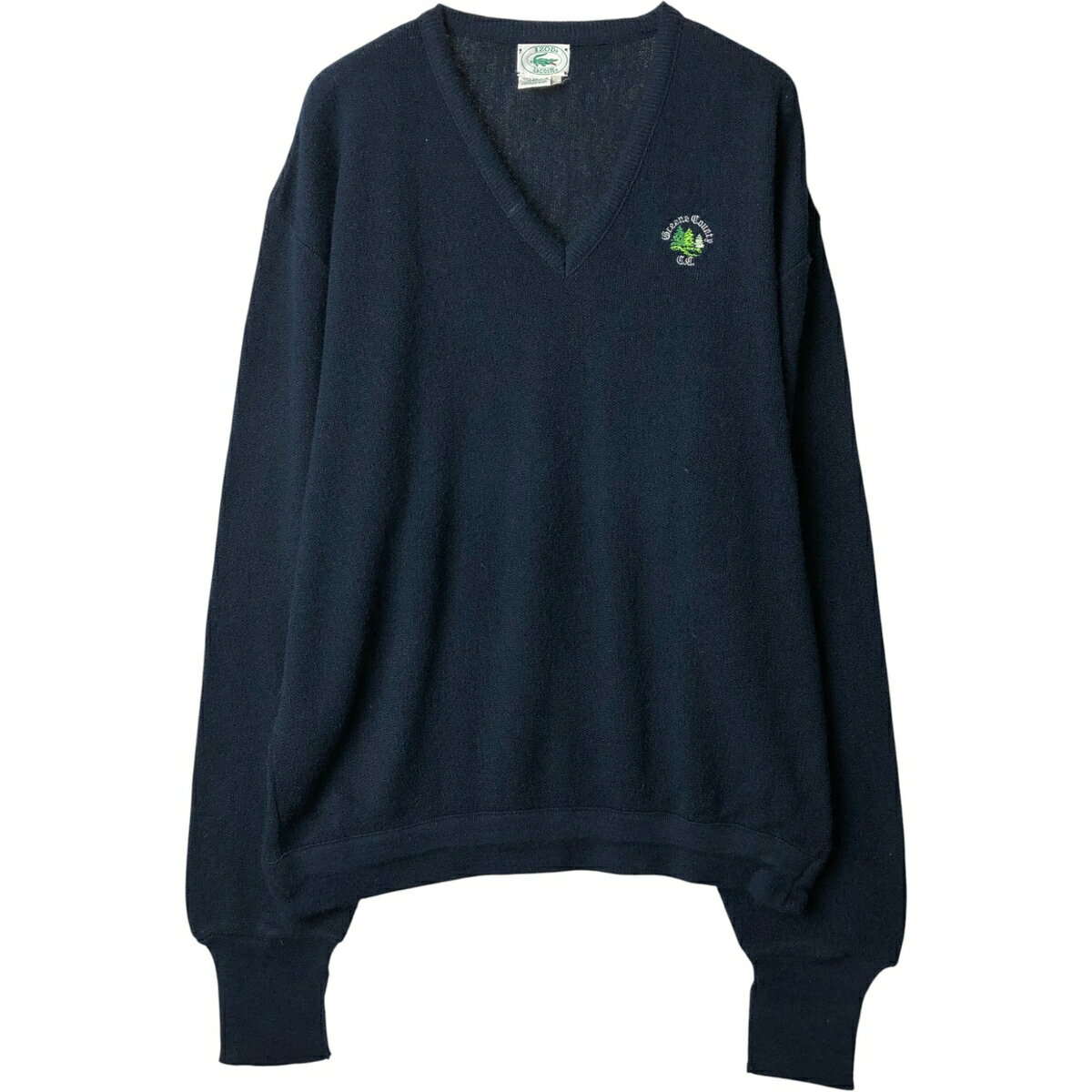 古着 90'S ラコステ LACOSTE IZOD Vネック