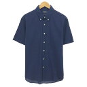 古着 ラルフローレン Ralph Lauren POLO RALPH LAUREN CLASSIC FIT シアサッカー 半袖 ボタンダウンシャツ メンズL相当...