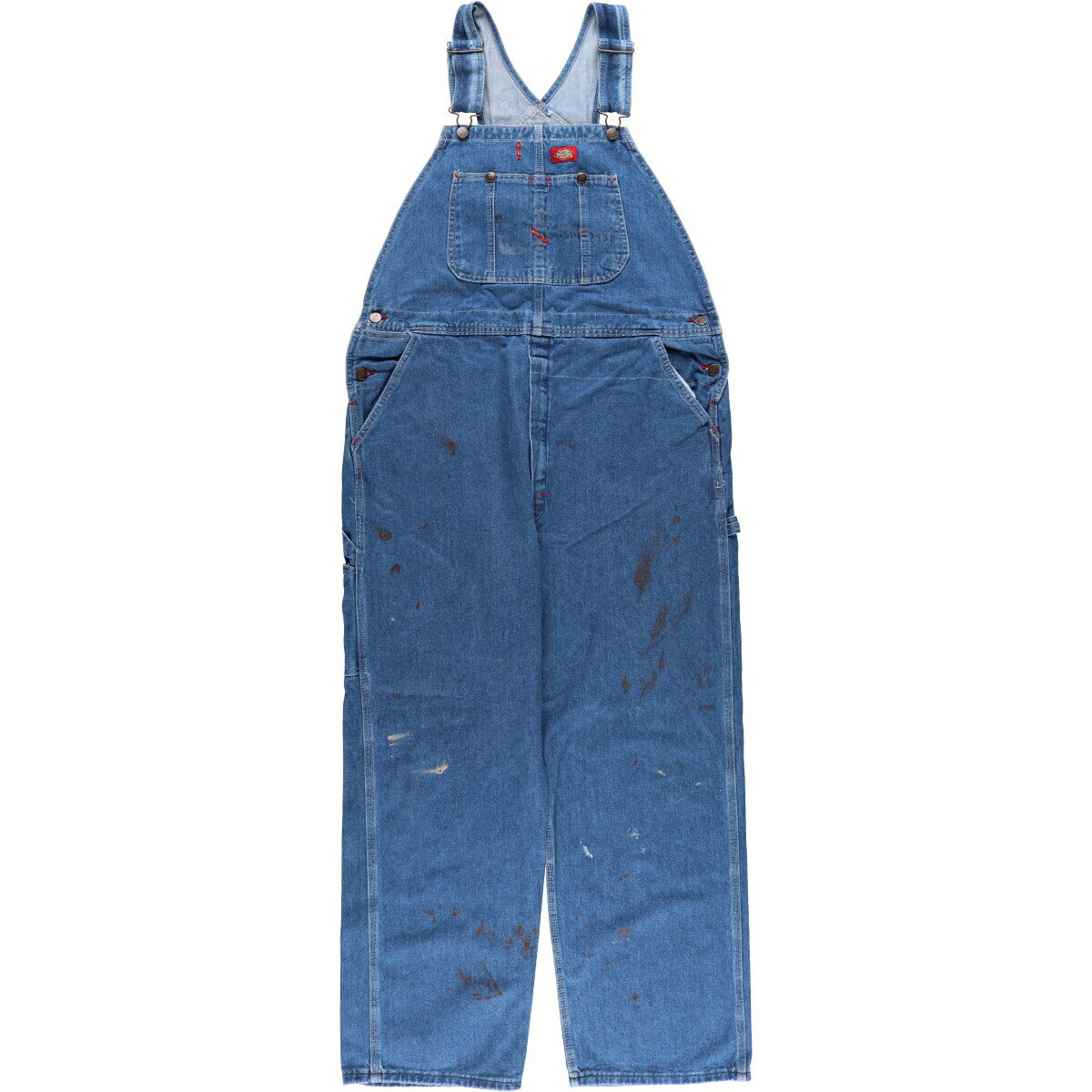 古着 ディッキーズ Dickies デニムオーバーオール メンズw41相当 /eaa467918 【中古】 【240714】 【SS2506_30】