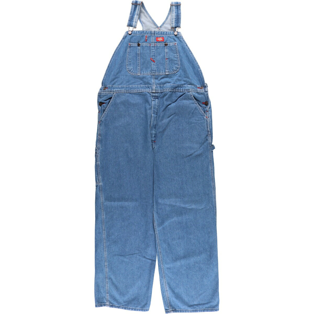 古着 ディッキーズ Dickies デニムオーバーオール メンズw43相当 /eaa467919 【中古】 【240714】 ss2503_30