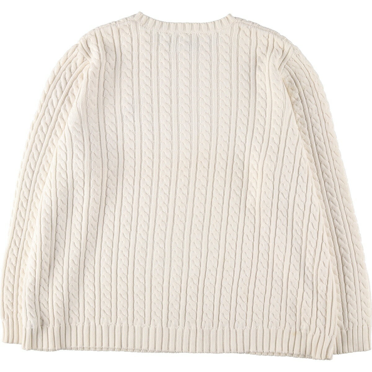 古着 ラルフローレン Ralph Lauren LAUREN ローレン ケーブル編み コットンニットセーター レディースXXL相当 /eaa468011 【中古】 【241010】 ss2503_30