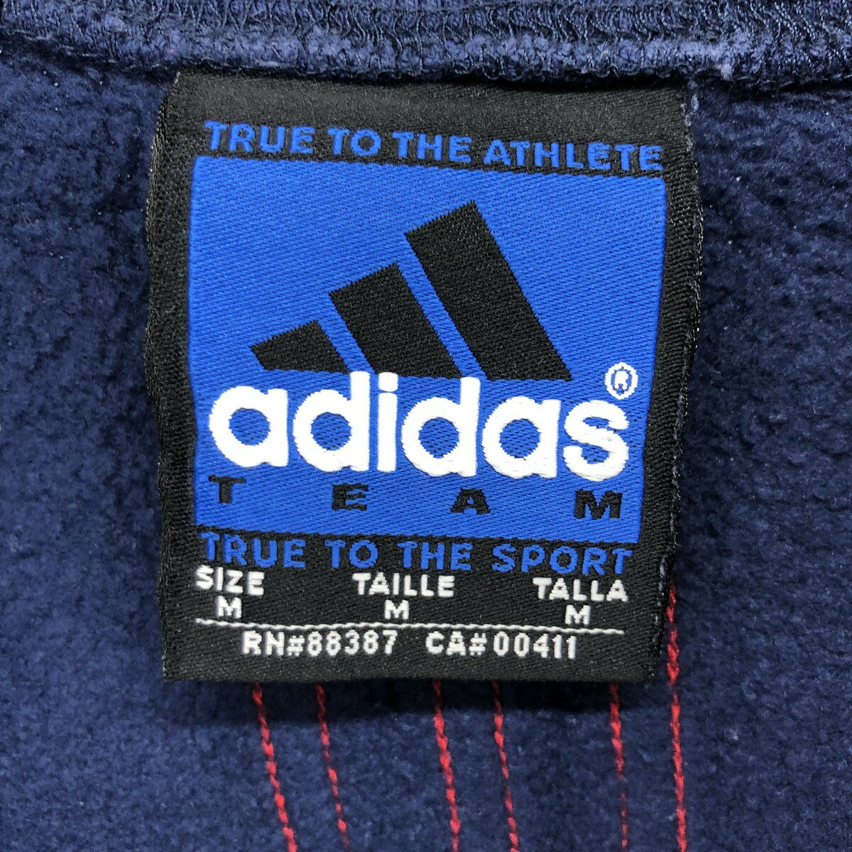 古着 00'S アディダス adidas TEAM NFL NEW ENGLAND PATRIOTS ニューイングランドペイトリオッツ ハーフジップスウェットシャツ トレーナー メンズM相当 /eaa468640 【中古】 【240923】 【SS2506_30】