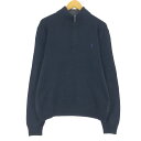 古着 ラルフローレン Ralph Lauren POLO RALPH LAUREN コットンニットハーフジップセーター メンズL相当 /eaa468877 【中...