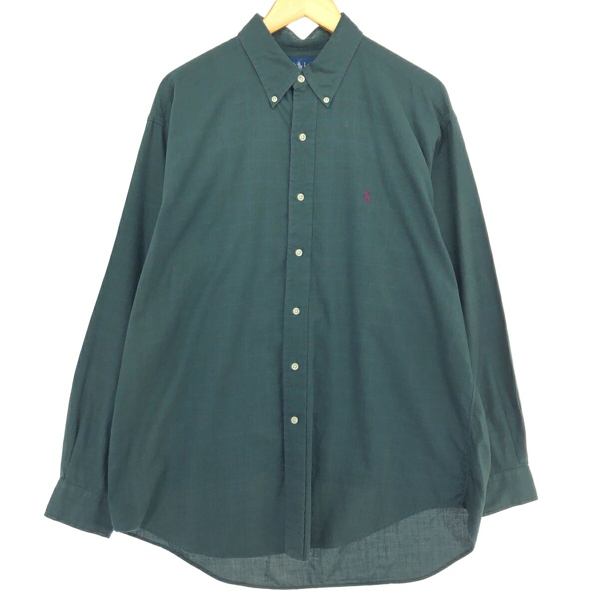 古着 ラルフローレン Ralph Lauren BLAKE 長袖 ボタンダウンチェックシャツ メンズL相当 /eaa469306 【中古】 【240713】のサムネイル