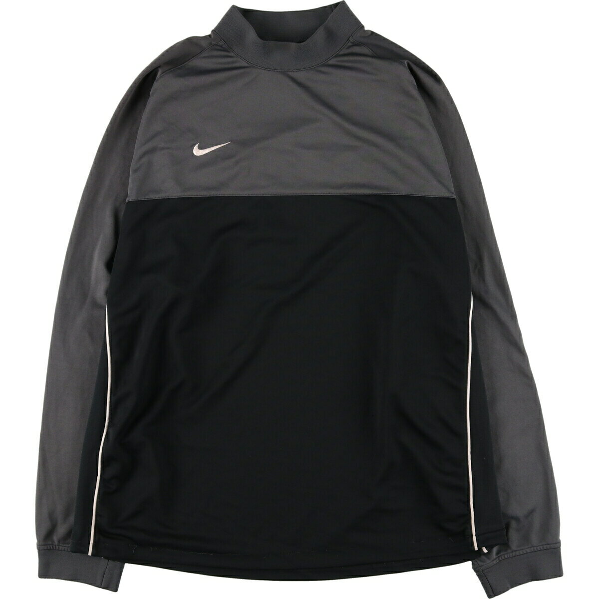 古着 ナイキ NIKE ツートンカラー ハイネック ナンバリング エルボーパッチ ロングTシャツ ロンT メンズXL相当 /eaa469373 【中古】 【240717】 【SS2506_30】