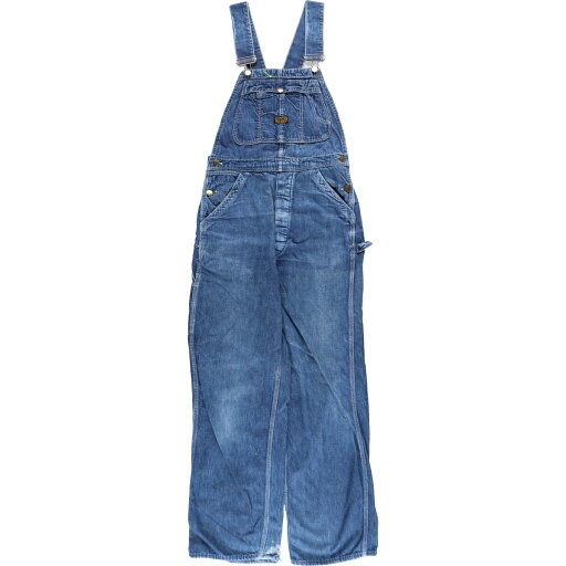 古着 70'S SANFORIZED デニムオーバーオール メンズw32相当 ヴィンテージ /eaa469623 【中古】 【240803】 【SS2506_30】