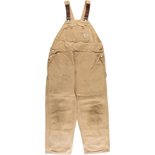古着 ビッグサイズ カーハート Carhartt ダブルニー ダック オーバーオール メンズw44相当 /eaa470214 【中古】 【240720】 ss2503_30 古着 ビッグサイズ カーハート Carhartt ダブルニー ダック オーバーオール メンズw44相当 /eaa470214 【中古】 【240720】 ss2503_30
