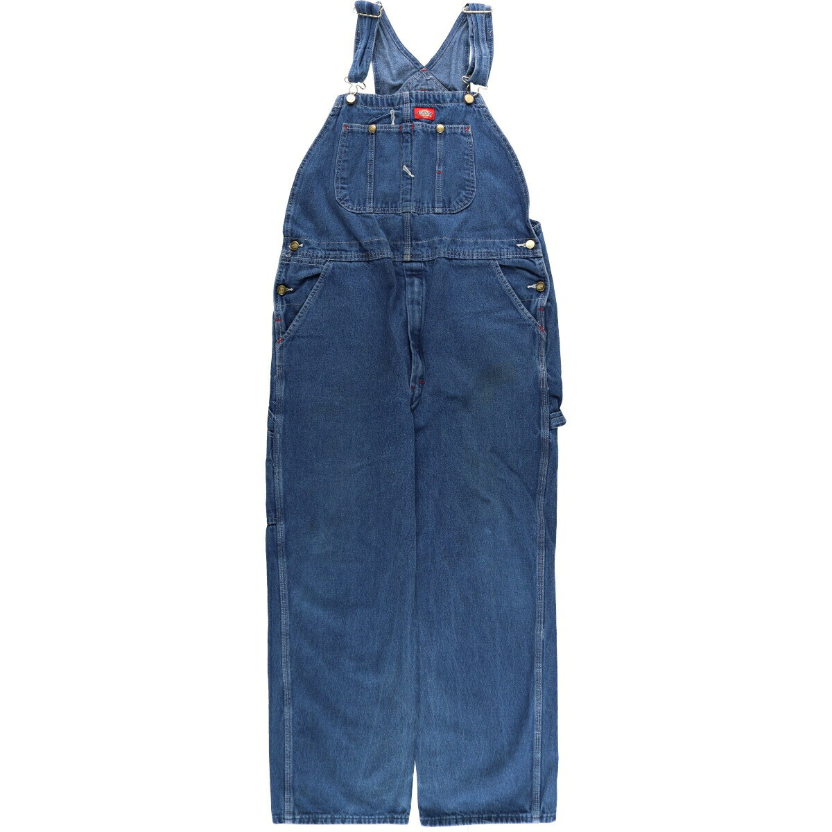 古着 ディッキーズ Dickies デニムオーバーオール メンズw39相当 /eaa470280 【中古】 【240802】 【SS2506_30】