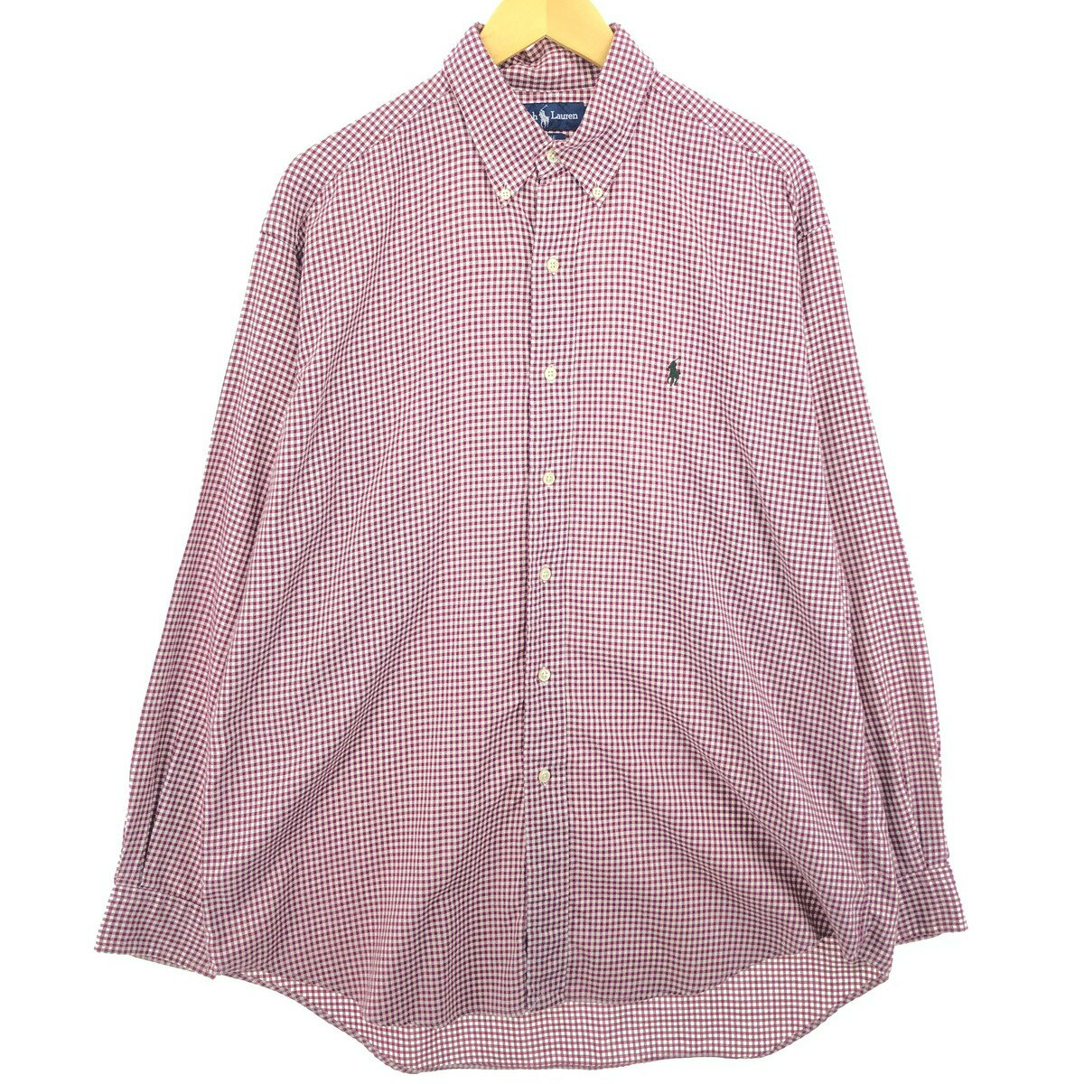 古着 ラルフローレン Ralph Lauren BLAKE 長袖 ボタンダウンチェックシャツ メンズL相当 /eaa470510 【中古】 【240719】 ss2503_30