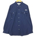 古着 コロンビア Columbia PFG OMNI-SHADE ボタンダウン 長袖 フィッシングシャツ メンズXL相当 /eaa470556 【中古】 【24...
