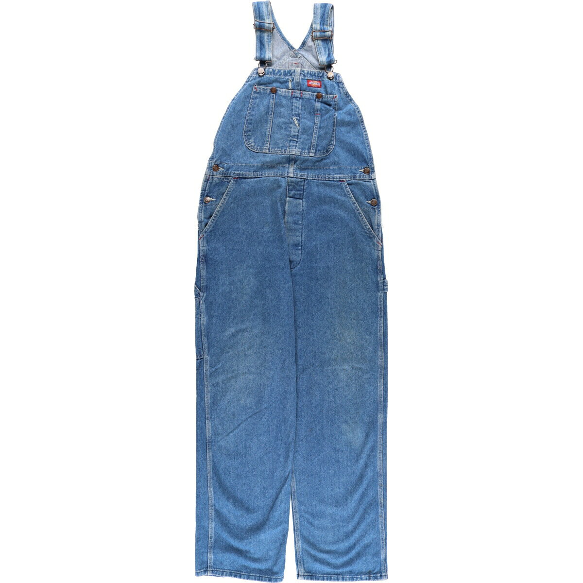 古着 90'S ディッキーズ Dickies デニムオーバーオール メンズw36相当 ヴィンテージ /eaa471245 【中古】 【240805】 【SS2506_30】
