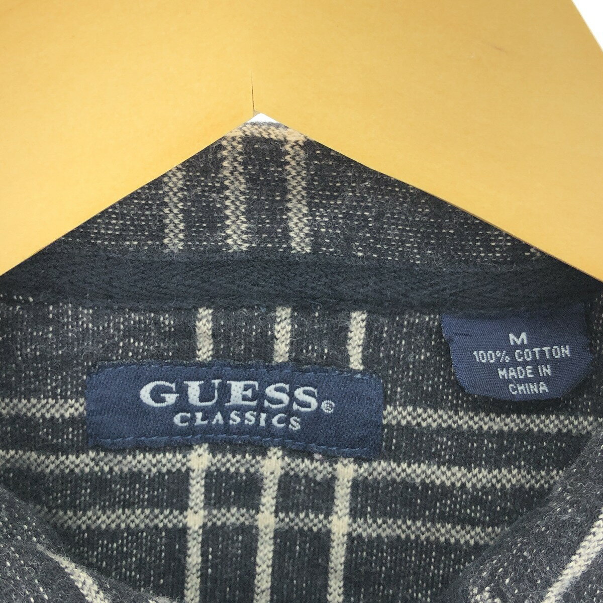 古着 ゲス Guess 長袖 チェック ポロシャツ メンズM相当 /eaa471742 【中古】 【240727】