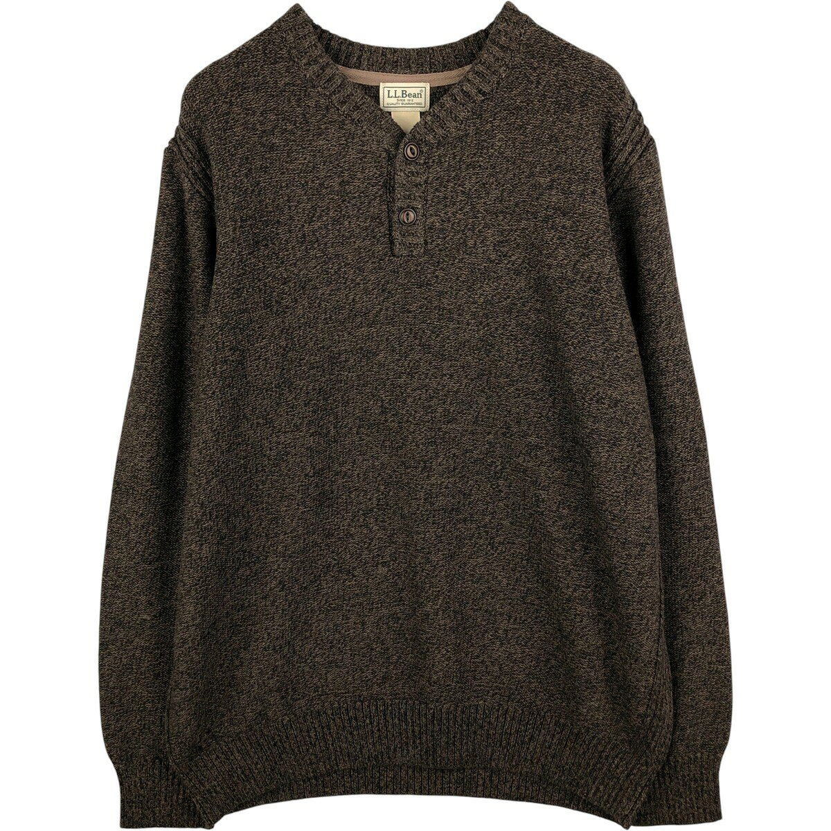 90s ハーフジップコットンニット 古着 90年代 エルエルビーン L.L.Bean 