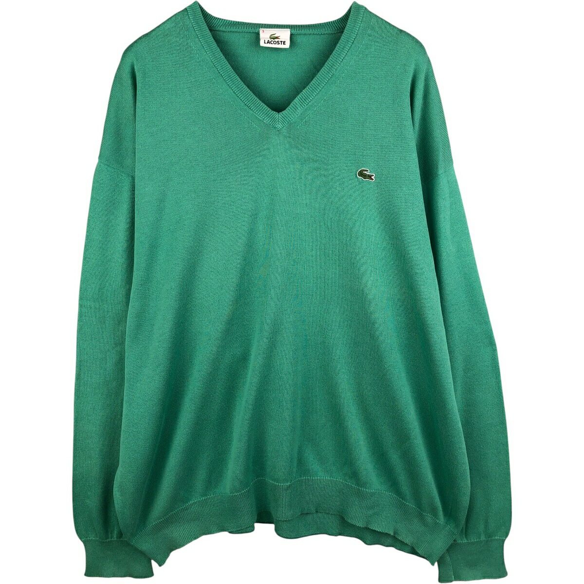 古着 ラコステ LACOSTE Vネック コットンニットセーター メンズXXXL相当 /eaa472611 【中古】 【251109】 【NH-2508】