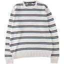 古着 アイゾッド IZOD ボーダー柄 コットンニットセーター メンズL相当 /eaa472704 【中古】 【241210】