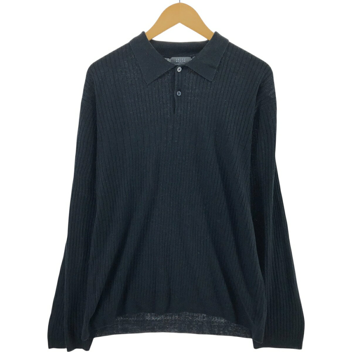 古着 CRAZY HOUSE ポロニットセーター メンズL相当 /eaa472824 【中古】 【241219】 【SS2603_10】