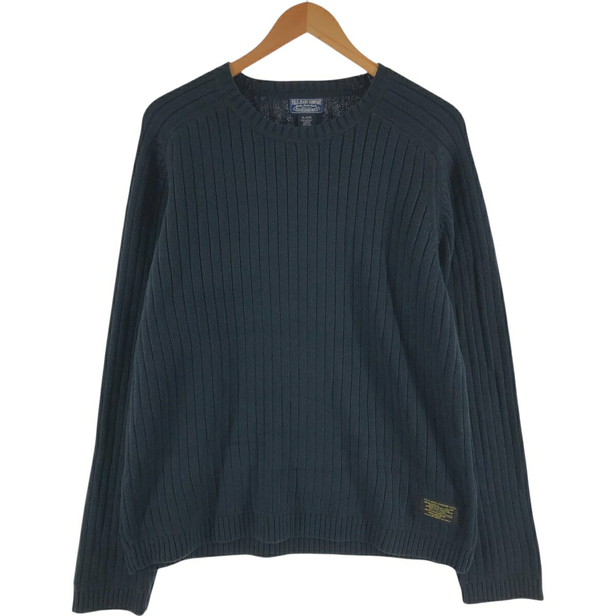 古着 ラルフローレン Ralph Lauren POLO JEANS COMPANY リブ編み コットンニットセーター メンズXL相当 /eaa472967 【中古】 【250303】 【SS2509_30】