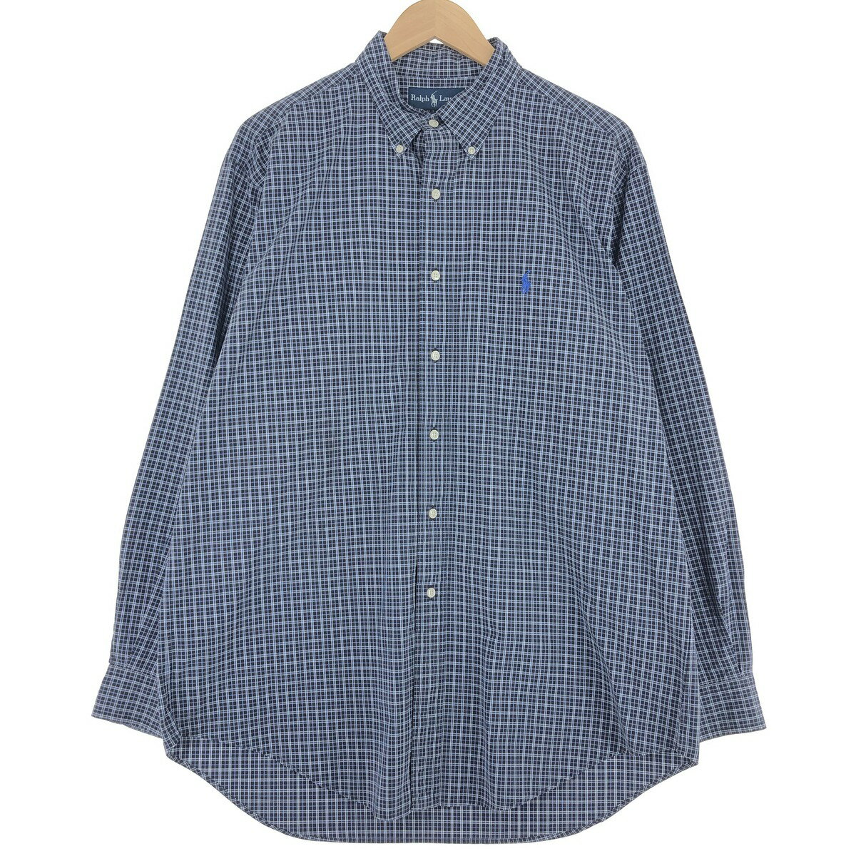 古着 ラルフローレン Ralph Lauren CLASSIC FIT 長袖 ボタンダウンチェックシャツ メンズXL相当 /eaa473386 【中古】 【240729】 ss2503_30
