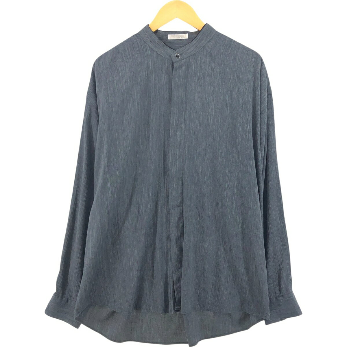 古着 ELLIOTT スタンドカラー 長袖 ポリシャツ×レーヨン メンズXL相当 /eaa473799 【中古】 【250621】