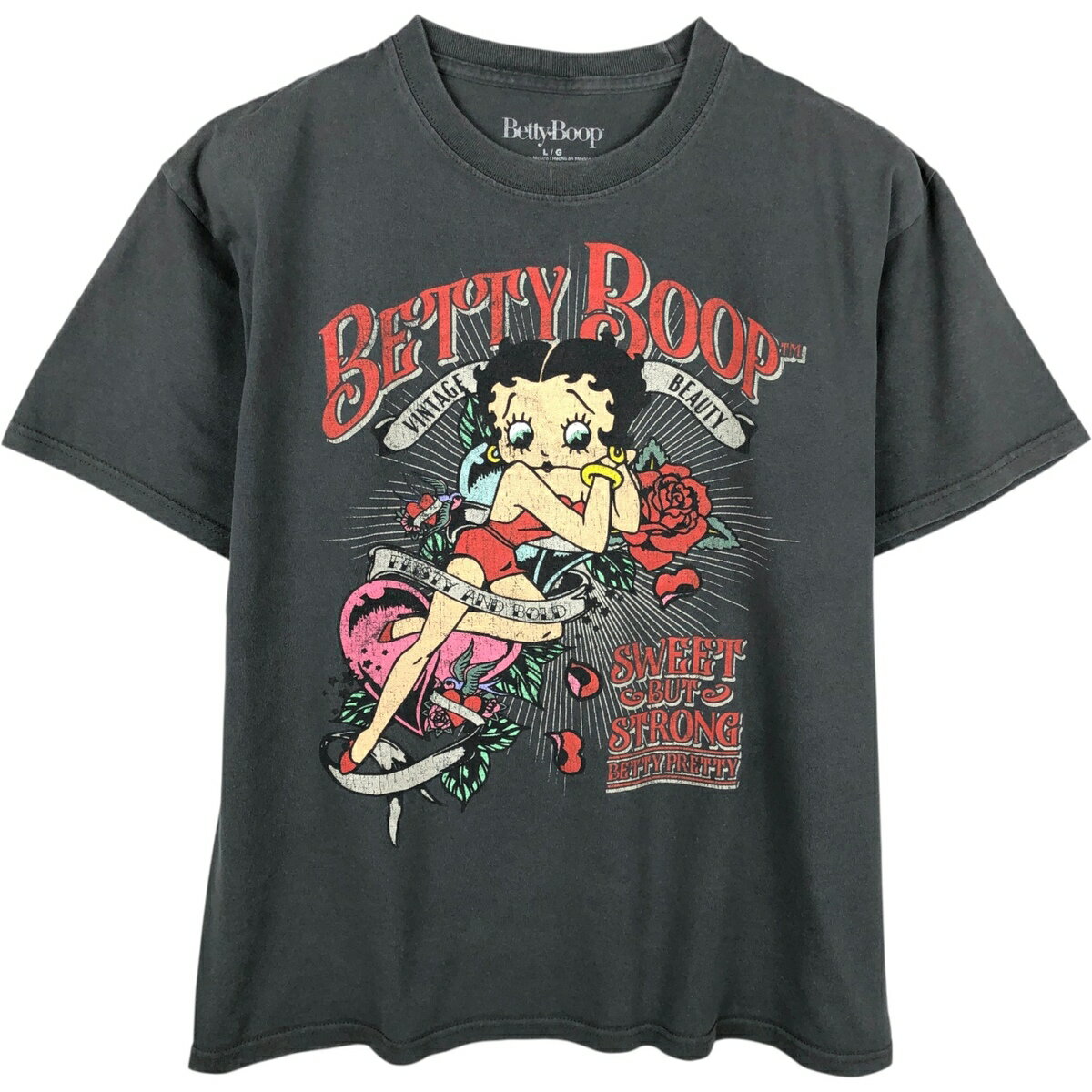 樂天商城 - 古着 BETTY BOOP ベティブープ キャラクタープリントTシャツ メンズL相当 /eaa474692 【中古】 【260615】