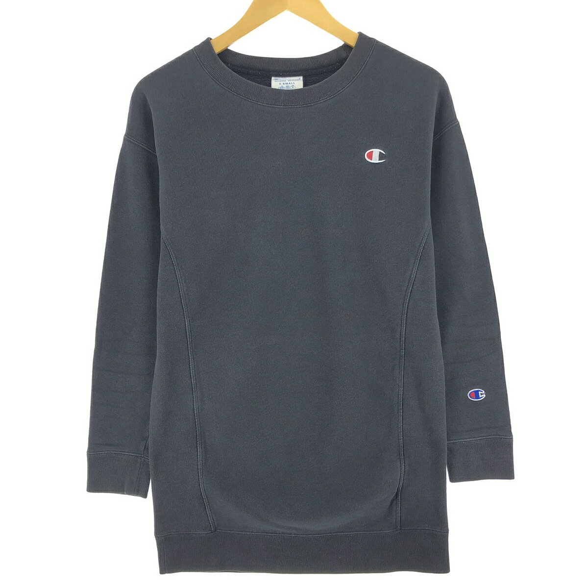 古着 チャンピオン Champion リバースウィーブ 復刻 単色タグ 無地 ワンポイント スウェットシャツ トレーナー レディースXS相当 /eaa474715 【中古】 【240803】 ss2501_50