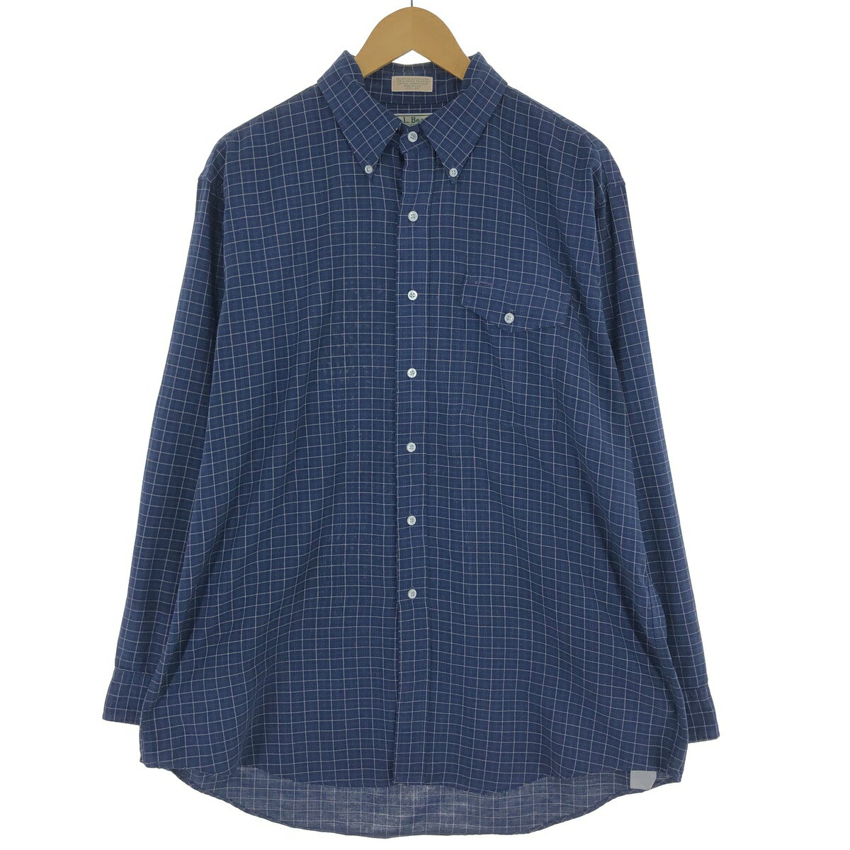 古着 90'S エルエルビーン L.L.Bean 長袖 ボタンダウンチェックシャツ USA製 メンズL相当 ヴィンテージ /eaa475547 【中古】 【240809】 【SS2506_30】