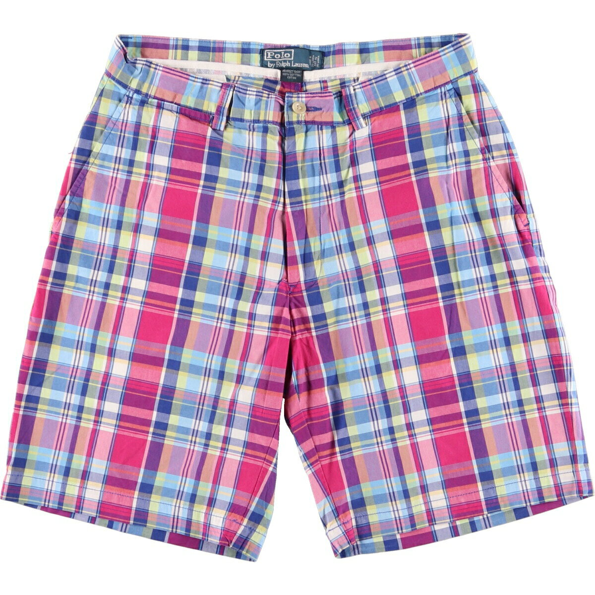 古着 ラルフローレン Ralph Lauren POLO by Ralph Lauren PROSPECT SHORT チェック柄 コットンショーツ ショートパンツ メンズw33相当 /eaa475641 【中古】 【240908】 【SS2509_30】