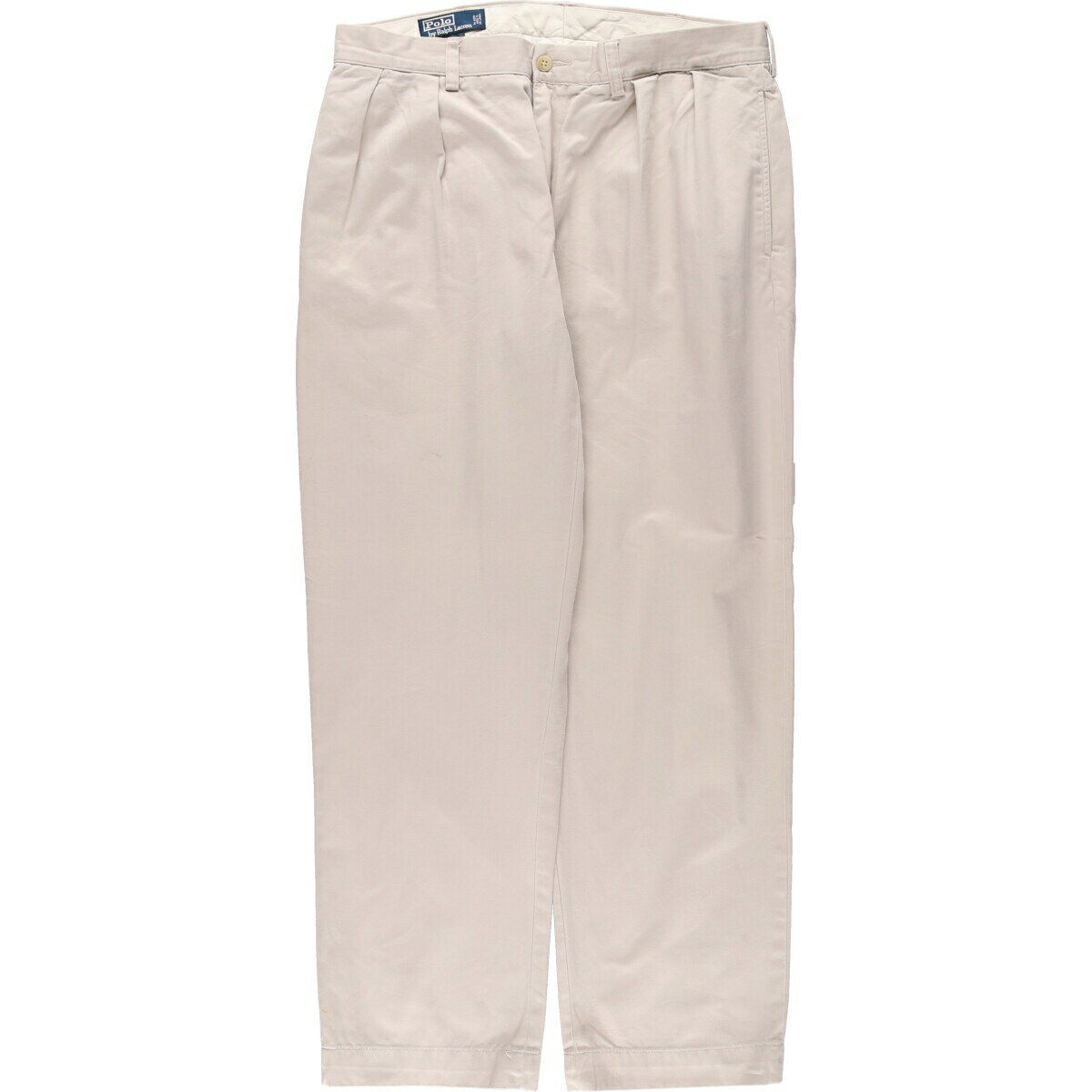 商品詳細 ブランド・Ralph Lauren・ラルフローレン・ 特徴・ツータック・ワイドパンツ・ モデル/形状・POLO by Ralph Lauren ETHAN PANT・チノパンツ・ 素材・コットン:100%・ 色・ベージュ系・ 柄・無地・ 生産国・スリランカ製・ 年代 サイズ・メンズw35・表記サイズ:34/30・ウエスト:90cm・股上:27cm・股下:74.5cm・もも周り:68cm・裾周り:43cm・ コンディション・C・ カテゴリ・メンズ・ボトムス・ロングパンツ・チノパン・ 商品番号・eaa475682・ 取扱店・・ スタッフコメントRalph Lauren POLO by Ralph Lauren ETHAN PANT チノパンツ / メンズw35 / 商品番号 eaa475682 USEDですので使用感などございますが、まだまだご愛用していただけます。 古着という事をご理解の上ご注文よろしくお願いします。 【状態追記】 ●前、ジップ周り・右腿・両裾に汚れ ●前、左脛に擦れ ●後、ウエスト周り・ヒップ・両腿・両裾に汚れ ●内、ウエスト周り・ヒップ・股下・両裾に汚れ※状態は当社独自の基準です。 着用感表記サイズウエスト股上股下もも周り裾周り メンズw3534/30(サイズ表記34/30ですが、計測値&着用感でメンズw35相当です)90cm27cm74.5cm68cm43cm ※測定値の若干の誤差はご了承下さい。サイズガイドはこちら ブランドRalph Laurenラルフローレン 特徴ツータック / ワイドパンツモデル/形状POLO by Ralph Lauren ETHAN PANT / チノパンツ素材コットン:100%色ベージュ系柄無地生産国スリランカ製年代-カテゴリチノパン商品番号eaa475682取扱店　　 ラルフローレンの他の商品を見るチノパンの他の商品を見る