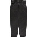 古着 90'S リーバイス Levi's 550 RELAXED FIT TAPERED LEG ブラックデニム テーパードデニムパンツ メンズw34相当 ヴィンテージ /eaa475793 【中古】 【240916】 ss2503_30(4)