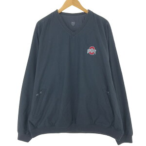古着 ナイキ NIKE GOLF ゴルフ OHIO STATE オハイオ州立大学 カレッジ Vネック ウォームアッププルオーバー メンズXXL相当 /eaa476181 【中古】 【240818】 【SS2506_30】