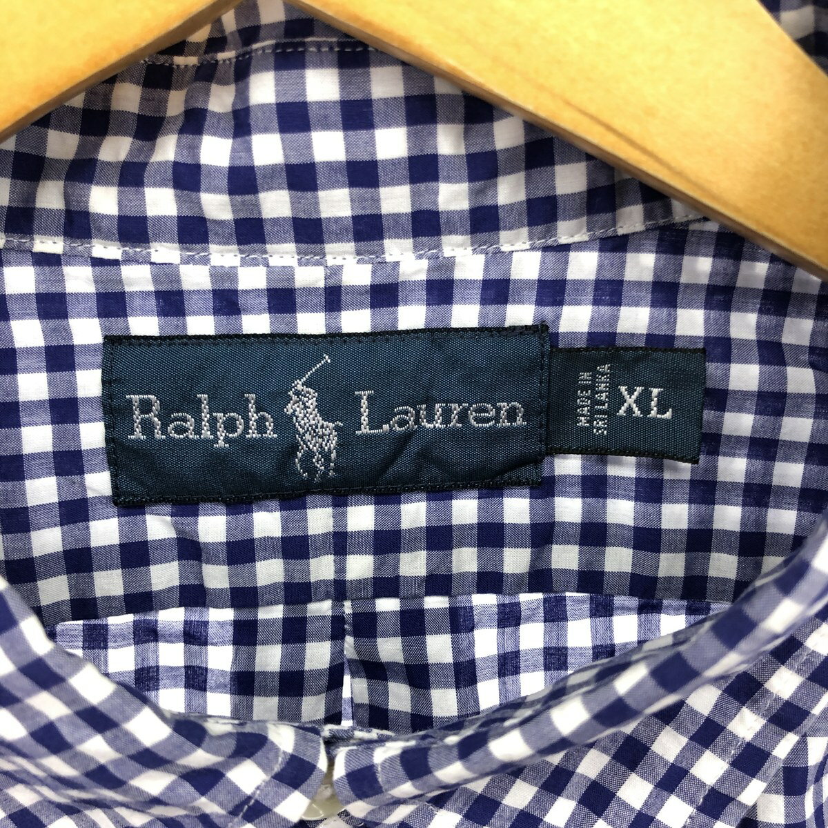古着 ラルフローレン Ralph Lauren ギンガムチェック 長袖 ボタンダウンチェックシャツ メンズXL相当 /eaa476346 【中古】 【240818】 【SS2509_30】