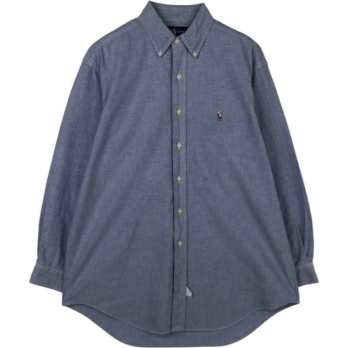 Rakuten - 古着 ラルフローレン Ralph Lauren YARMOUTH 長袖 ボタンダウンシャツ メンズL相当 /eaa477465 【中古】 【260309】 ブルー系 春夏秋冬