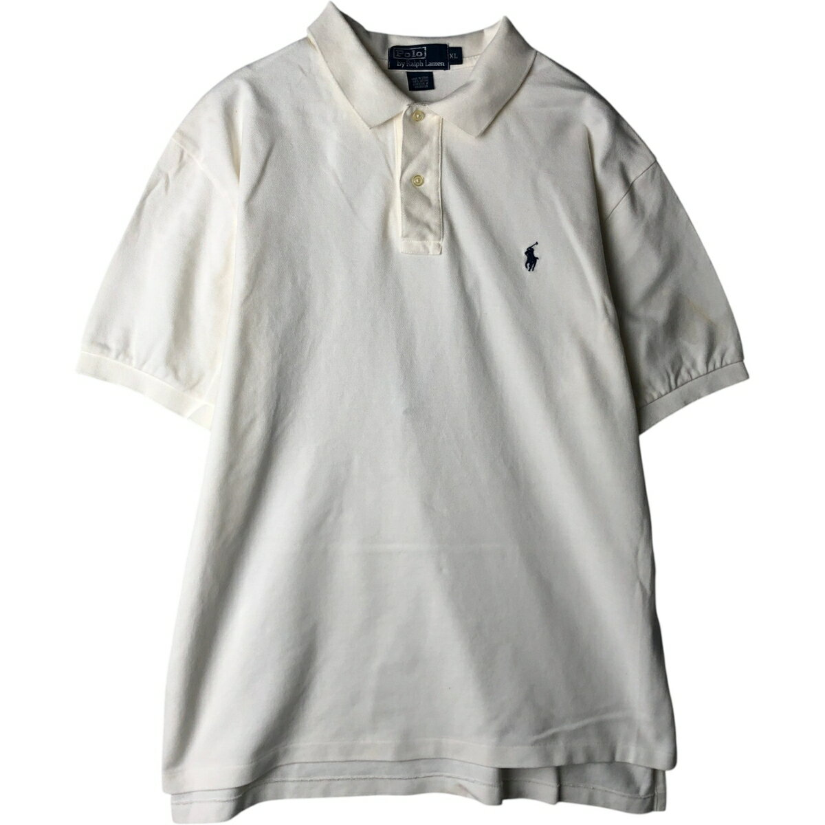 Rakuten - 古着 ラルフローレン Ralph Lauren POLO by Ralph Lauren 半袖 ポロシャツ メンズXL相当 /eaa477708 【中古】 【260320】 ホワイト系 春夏秋