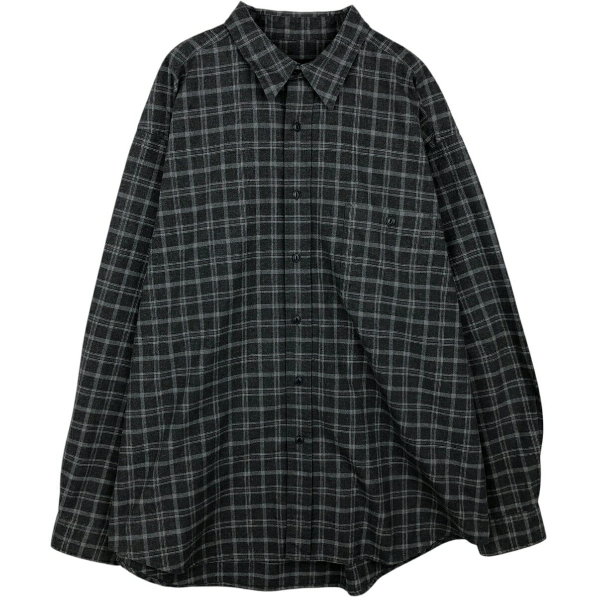 古着 エディーバウアー Eddie Bauer 長袖 フランネルチェックシャツ メンズXL相当 /eaa477824 【中古】 【260323】 グレー系 春夏秋冬