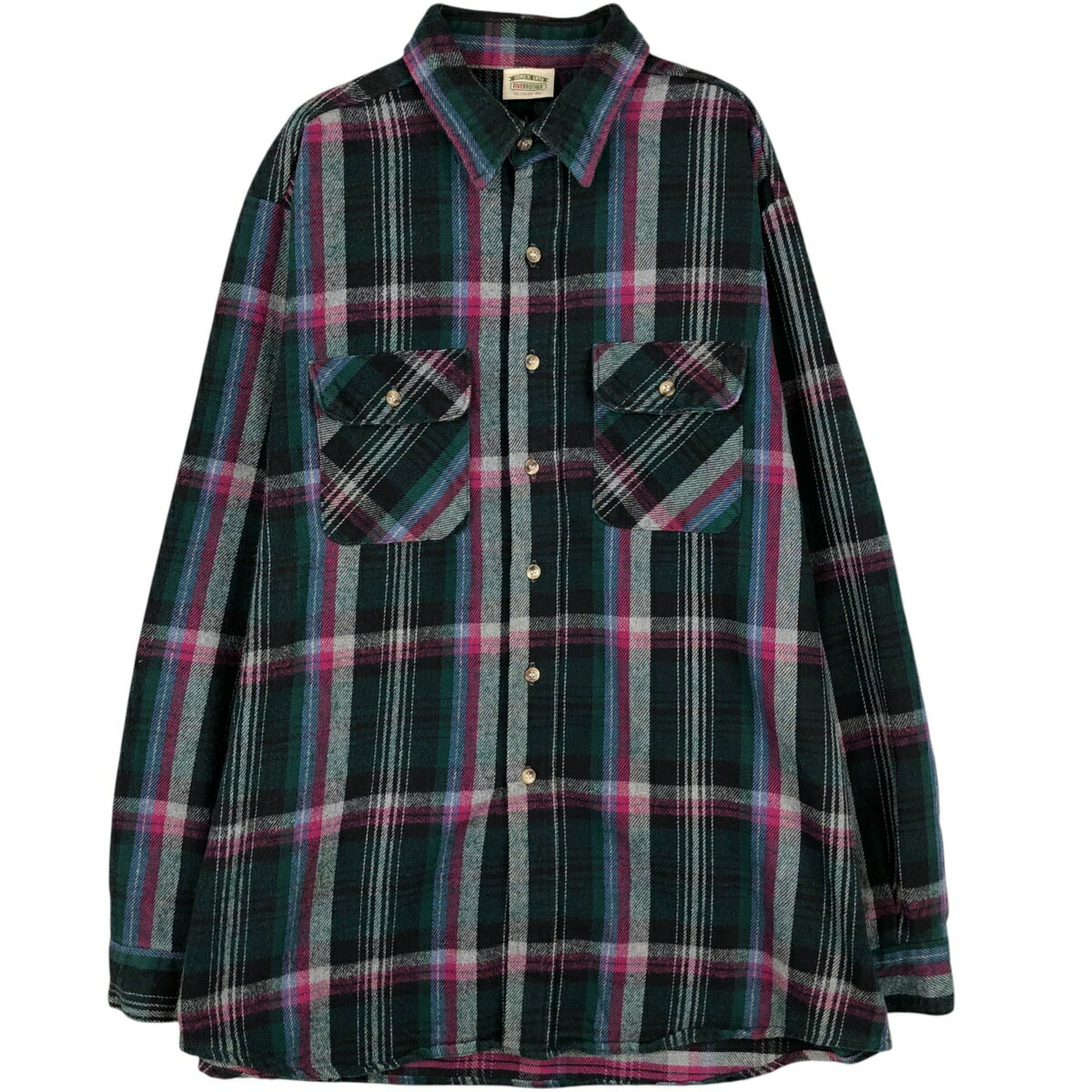 ウラ神サイズ70sスーパー好配色FIVE BROTHERネルシャツUSA製2XL ウラ神サイズ70s好配色FIVE BROTHERネルシャツUSA製2XL赤×黒 | CCU.IS